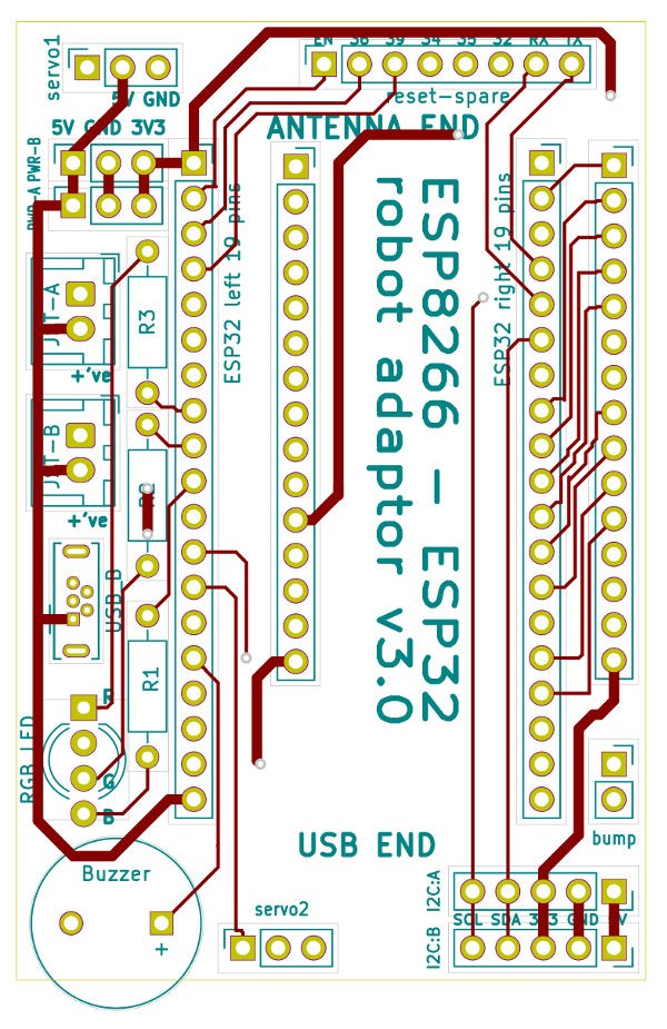 ESP32adapt PCB03 Front 600w